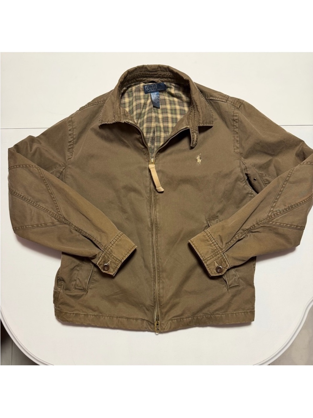 Polo Ralph Lauren jacket with plaid interior liner